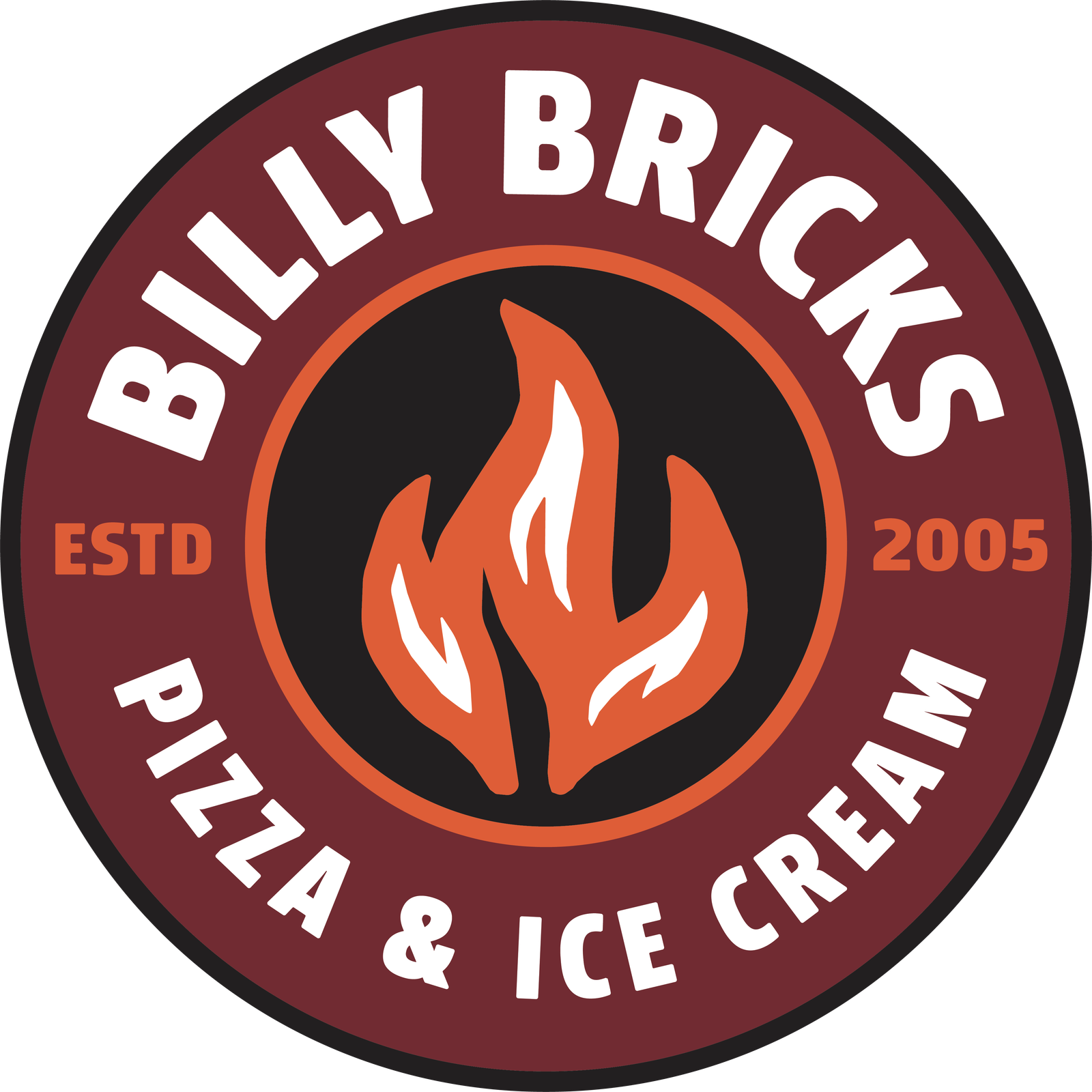 Billy Bricks Pizza & Ice Cream logo